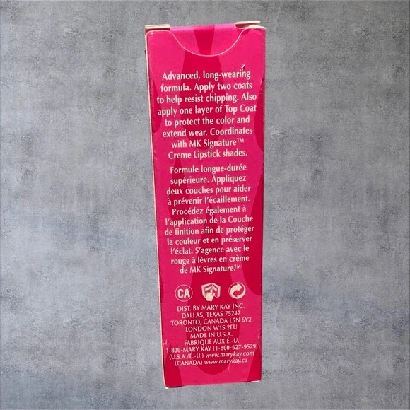 Mary Kay MK Signature Nail Enamel Red Hot 306600 9mL .33oz New Red Glossy - Picture 5 of 7